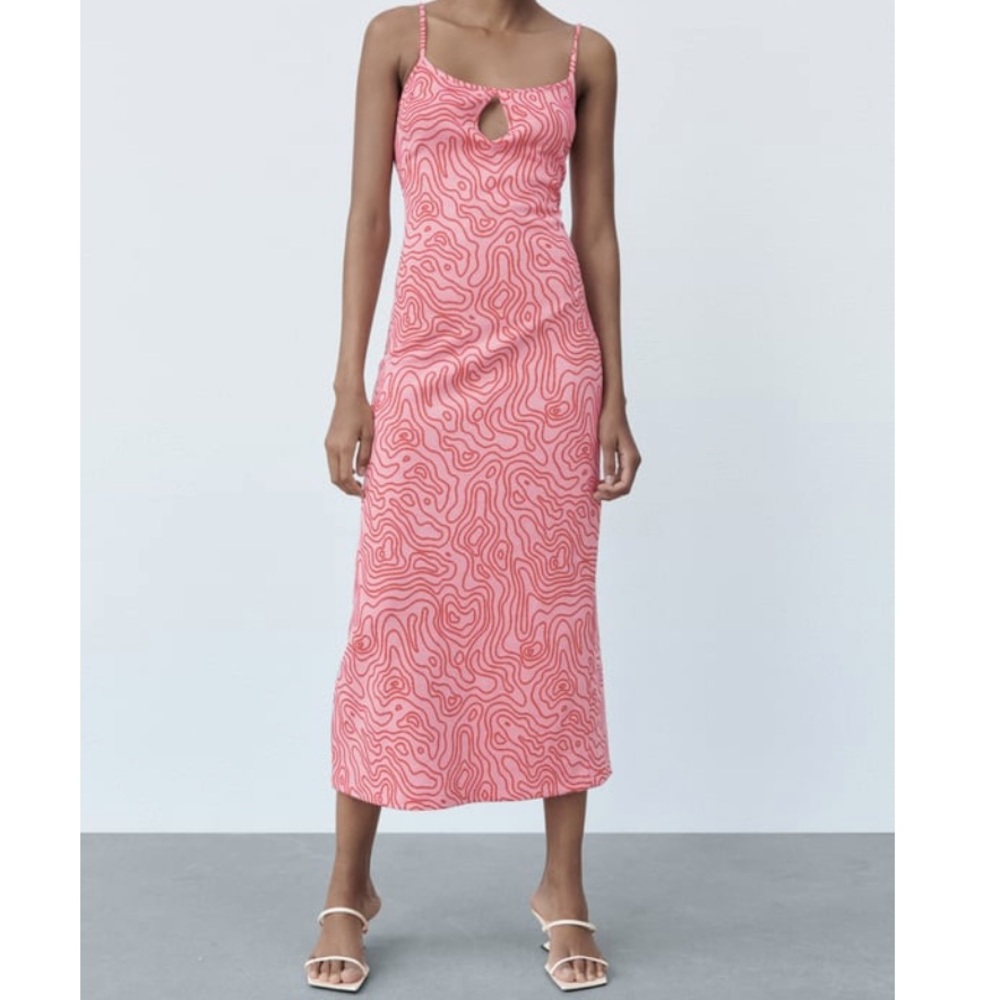 Jacquard midi dress